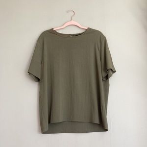 Vintage Tori Garment Olive Green Blouse